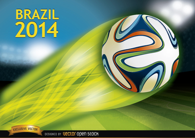 Brazil football world cup 2014 elements vector
