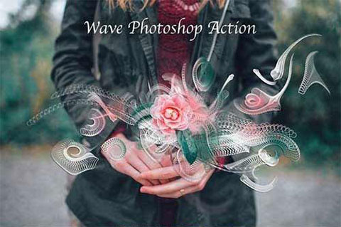 Wave Photoshop Action 1173704