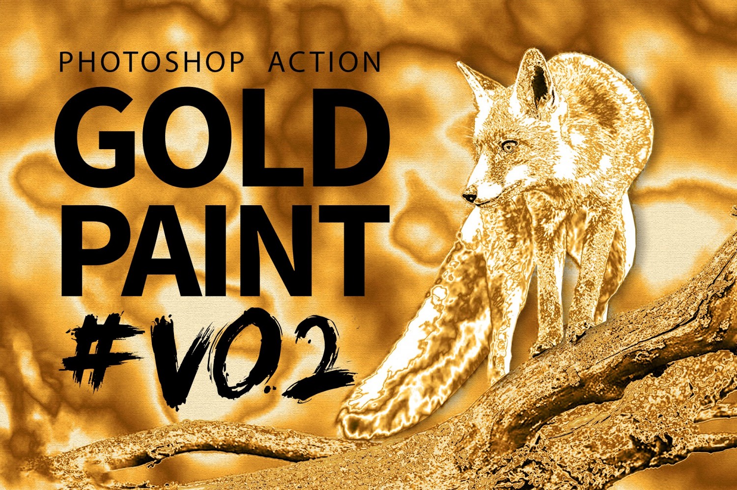 Gold Paint Photo Effect V02 - 1277295