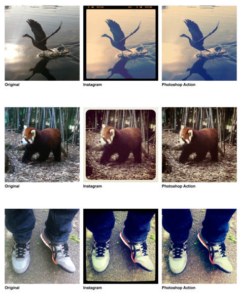 Instagram Filters as Photoshop Actions