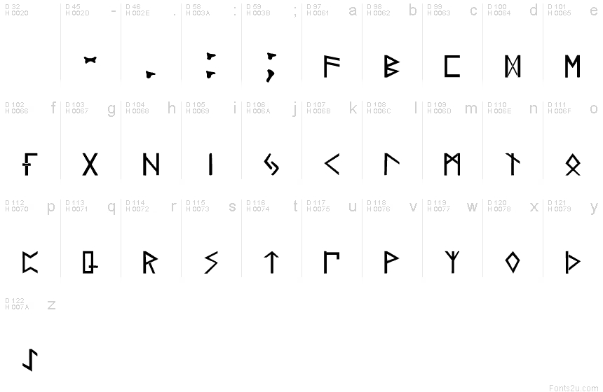 Robert's Runes Font