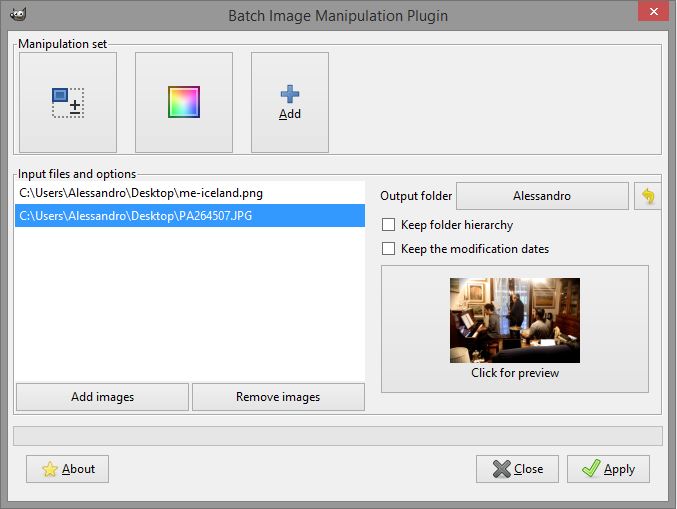 BIMP - плагін пакетної обробки зображень