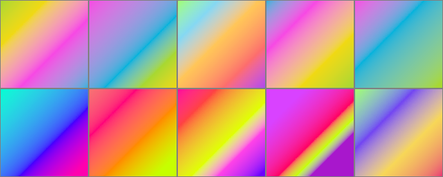 Presets for Gradient Mapping: Neon