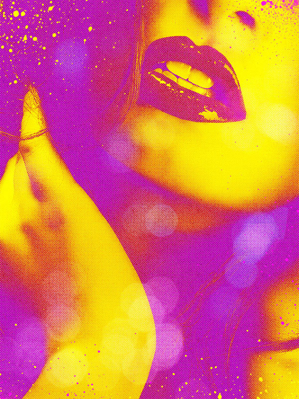 Двоколірний флуоресцентний портрет в Фотошоп