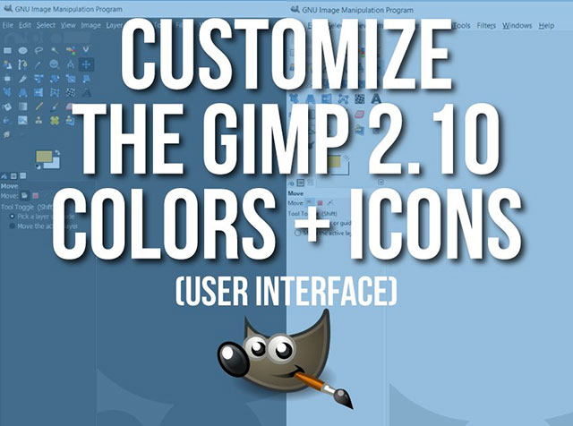 Як налаштувати користувацький інтерфейс GIMP 2.10 (тема і значки)