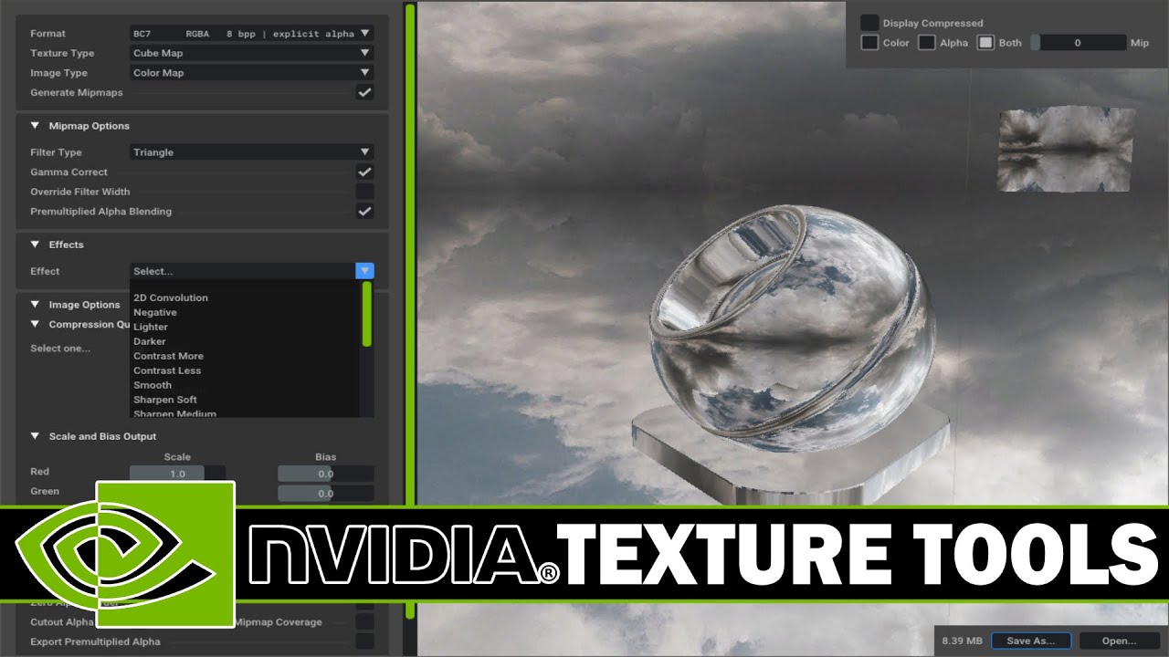 Плагіни в Photoshop: DDS Nvidia Texture Tools